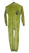 Justice Sleep The Grinch One Piece Green Pajamas Christmas Costume Youth M 10