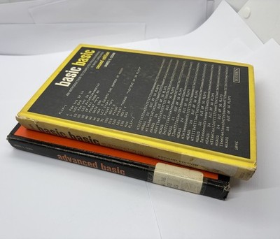 Basic BASIC & Advanced BASIC Books Intro to Computer Programming By Coan 1977