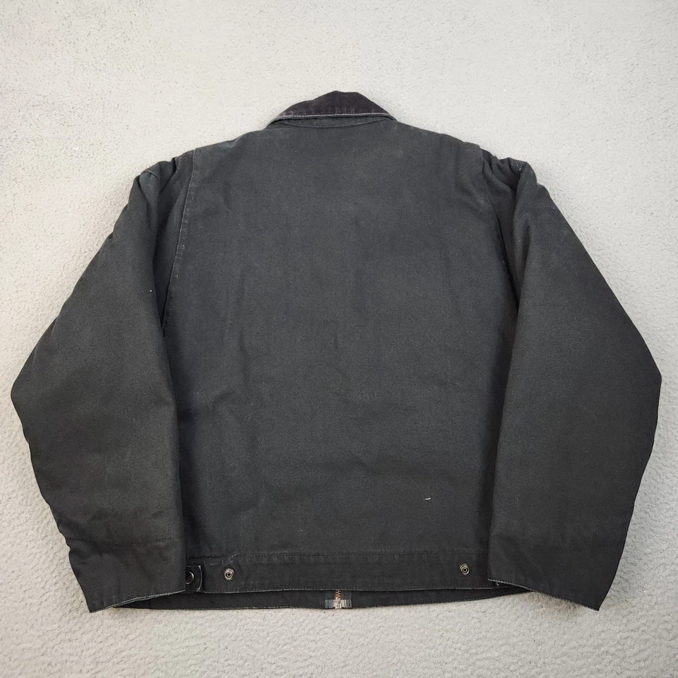 Jaqueta Port Authority Detroit extra grande trabalho lona acolchoada colarinho de veludo - Imagem 3 de 4