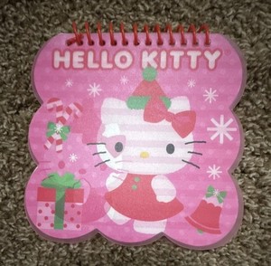Sanrio Hello Kitty Spiral-Bound Notepad Pink Paper Stationery 2013