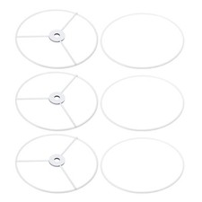 6" E26 E27 Lampenschirm Ring Gestell 3stk Lampenschirm Halter Draht Rahmen Weiß