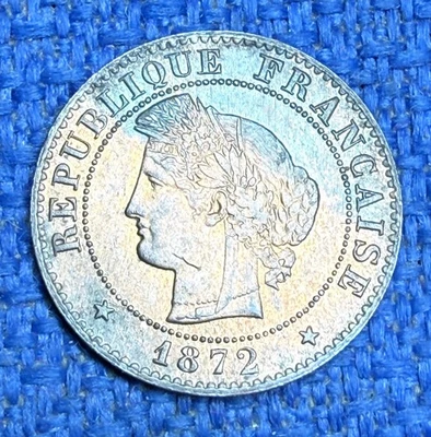 MONNAIE CUIVRE TRES JOLIE CERES 1 CENTIME 1872 A - Photo 1/2