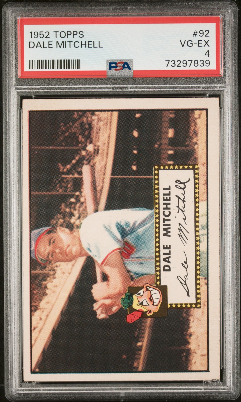 1952 TOPPS #92 DALE MITCHELL PSA 4