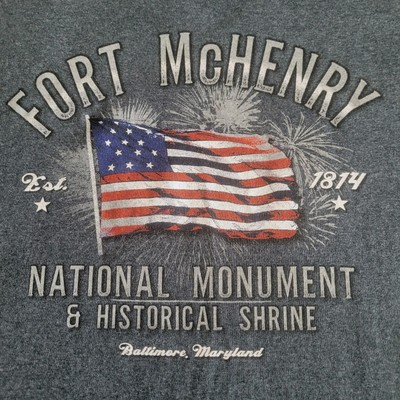 #ad #ad Fort McHenry Sz Large Baltimore Maryland Monument T Shirt Shrine $13.99