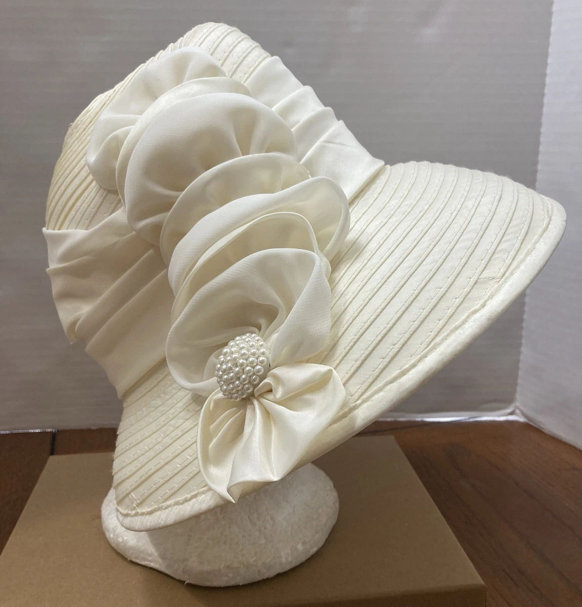 Satin Wedding Hats for Women for sale | eBay display picture 3