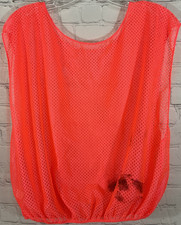 Champion Sports Mesh Polyester Team Sports Jersey Neon Pink Secure Elastic Waist