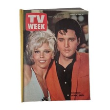 TV Week Vintage Magazine August 24, 1968 Elvis Presley & Nancy Sinatra