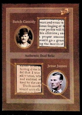 Butch Cassidy & Jesse James Dual Relic * 2025 Art and Music Edition #191