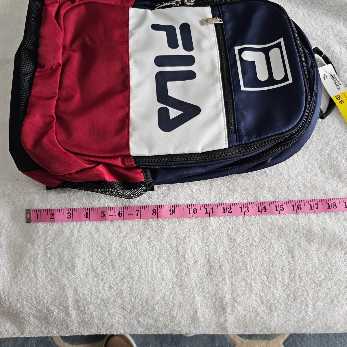 NEW WITH TAGS FILA BACKPACK - RED WHITE & BLUE SALE $21.95