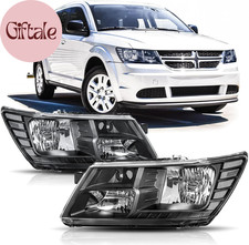 Gruppo Fari Compatibile con Faro Proiettore Alogeno Dodge Journey 2009-2020 Hea