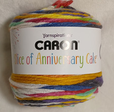 CARON SLICE OF ANNIVERSARY CAKES - PRISMATIC - BRIGHT BOLD COLORFUL CHUNKY