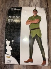 Mens Classic Storybook Peter Pan Costume Green Small Shirt Pants Hat Belt Dagger