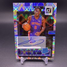 #/75! 🚨2023 Panini Donruss Jalen Duren RC Auto Rated Rookie Detroit Pistons 213