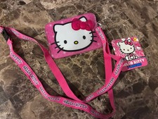 Hello Kitty ID Badge Holder Lanyard Retractable Clip Card Holder Keychain