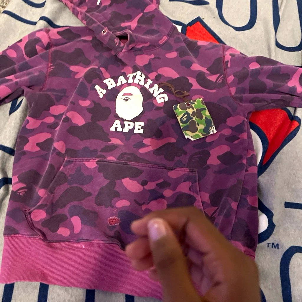 25+ A Bathing Ape Pink Cotton Hoodies & Sweatshirts for Men for