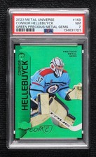 2023-24 Skybox Metal Universe Stars PMG Green 5/10 Connor Hellebuyck PSA 7 14hk