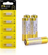 12V 27A A27 Alkaline Battery, V27A LR27A MN27 L828 12V Battery 5-Pack 