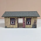 Marx The Rifleman Tin Litho Cabin  Ranch House w/ Gray Roof Vtg 1959