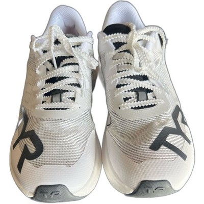 TYR Valkyrie Elite Carbon Running Shoes White Black LaunchPX Marathon Racer