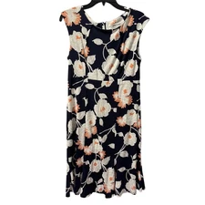 Shelby & Palmer Navy Floral Dress Size 8 WOMEN DRESS