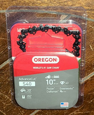 Oregon 10'' AdvanceCut Chain Saw Replacement Chain #S40