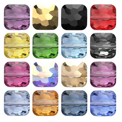 Swarovski Crystals 5035 Fantasy Square Beads - Beading, Jewelry Making