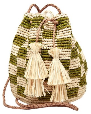 Mar Y Sol Lilith Raffia Crossbody Women's Green