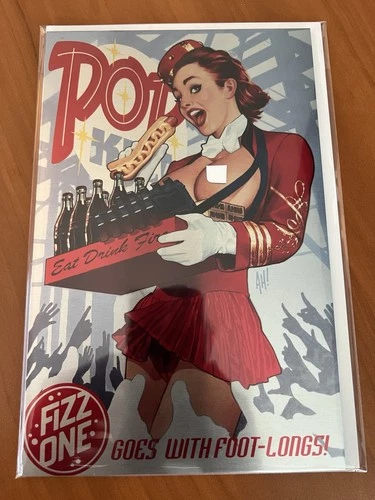 Happy Comics Exclusive Topless Pop Kill #3 Adam Hughes METAL Fizz One Foot-Long