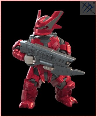 #ad HALO MEGA BLOKS RED COVENANT BRUTE CAPTAIN MINI FIGURE HHC43 BANISHED PHANTOM $27.99