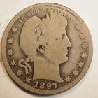 1897 O BARBER QUARTER ***NICE COIN!*** - FREE SHIPPING! A4884