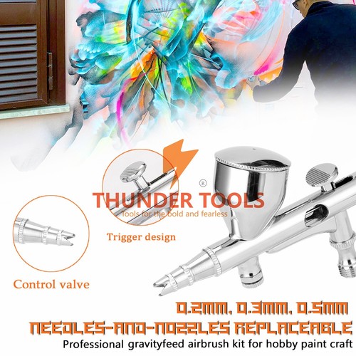 Thunder Tools Professional Airbrush Set for Model Making Art Painting with Air - Bild 8 von 8