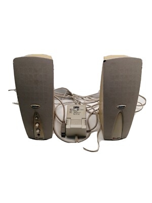 Labtec LCS-1040 Computer Speakers - 2 Stereo Speaker Set, Beige