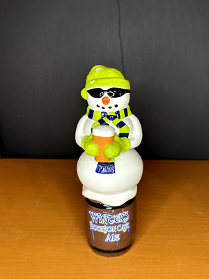 Winter's Bourbon Cask Ale Snowman Barrel - Beer Tap Handle - READ DESCRIPTION