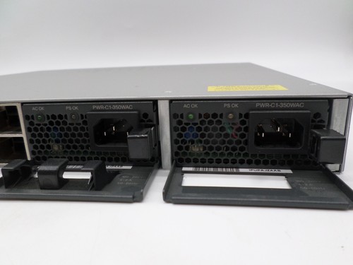 Cisco Catalyst 3850 Switch WS-C3850-24S-E V03 w/ 2 x Power Supplies - Photo 10/17