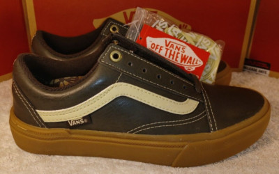 Vans Men's 4.5/Womens 6 Leather Old Skool Authentic Pro BMX Dennis Enarson Olive