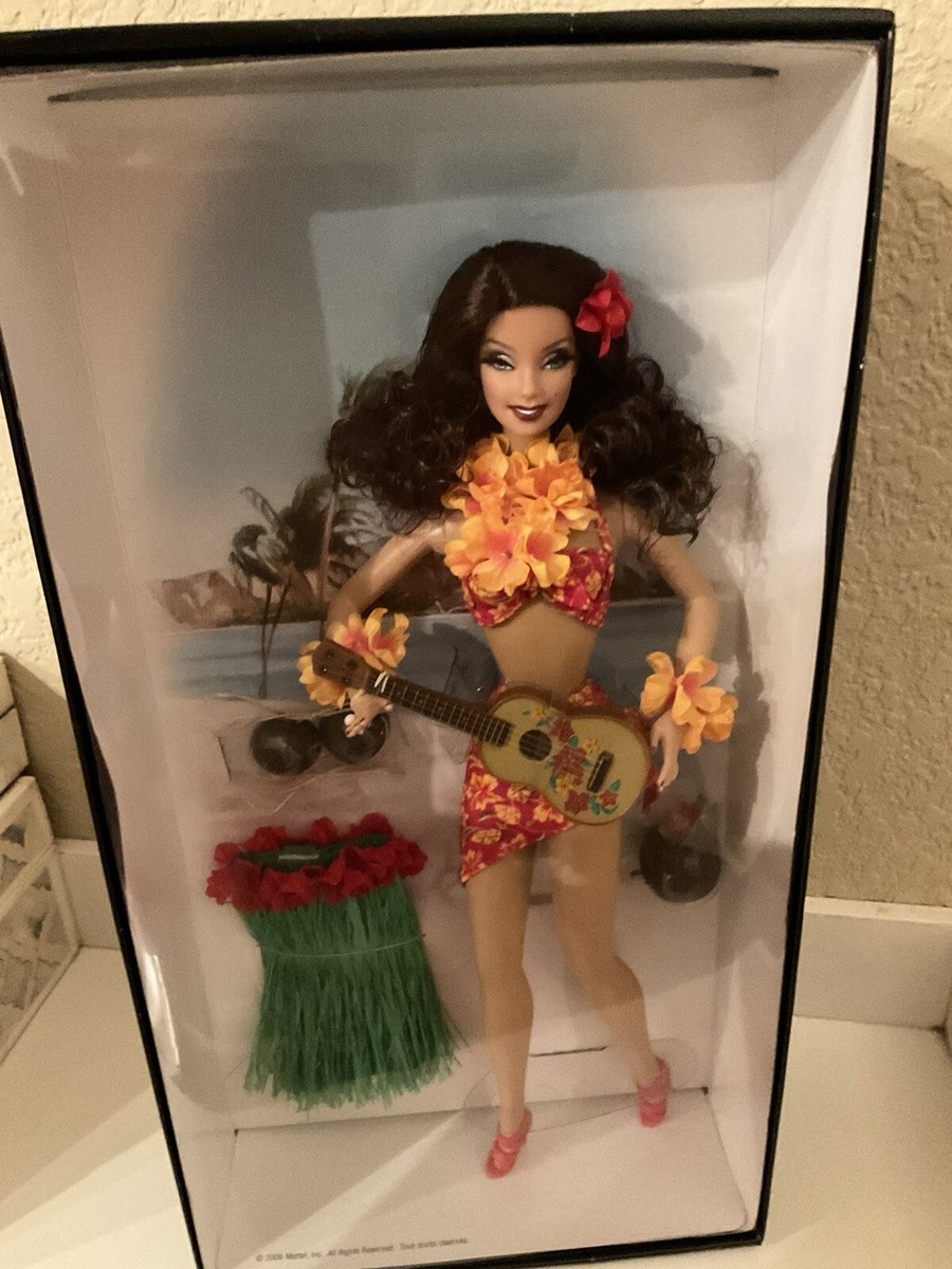 Pin-Up Girls Hula Honey Gold Label Barbie Collector 2006 Mattel