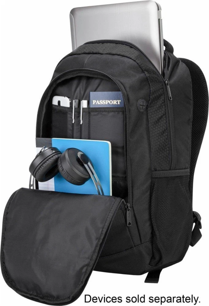 Targus Sport Backpack with Padded Laptop Compartment 17.8 x 12.3 x 5.2 Black
