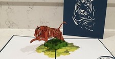 3D Pop Up Tiger Card.
