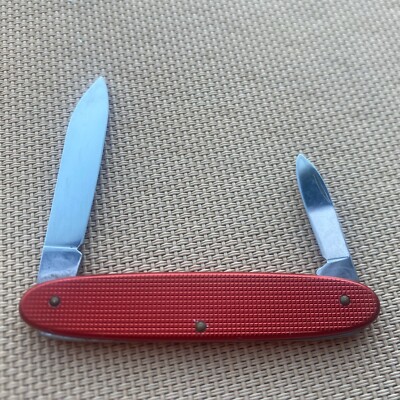 Victorinox Red Alox Popular Old Cross Swiss Army Knife. 84mm. Rare