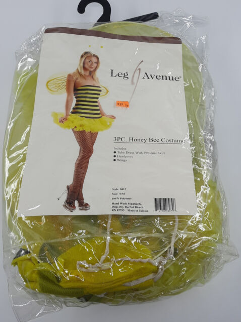 Halloween Leg Avenue 3 Piece Honey Bee Costume PICTURES Some Spots On Chiffon