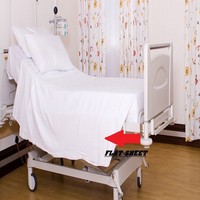 3 White Hospital Medical Bed Flat Sheet White Rich Cotton 66x104 on sale 3 White Hospital Medical Bed Flat Sheet White Rich Cotton 66x104 on sale