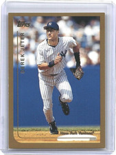 1998 Topps Derek Jeter Card Gold Border #85 New York Yankees