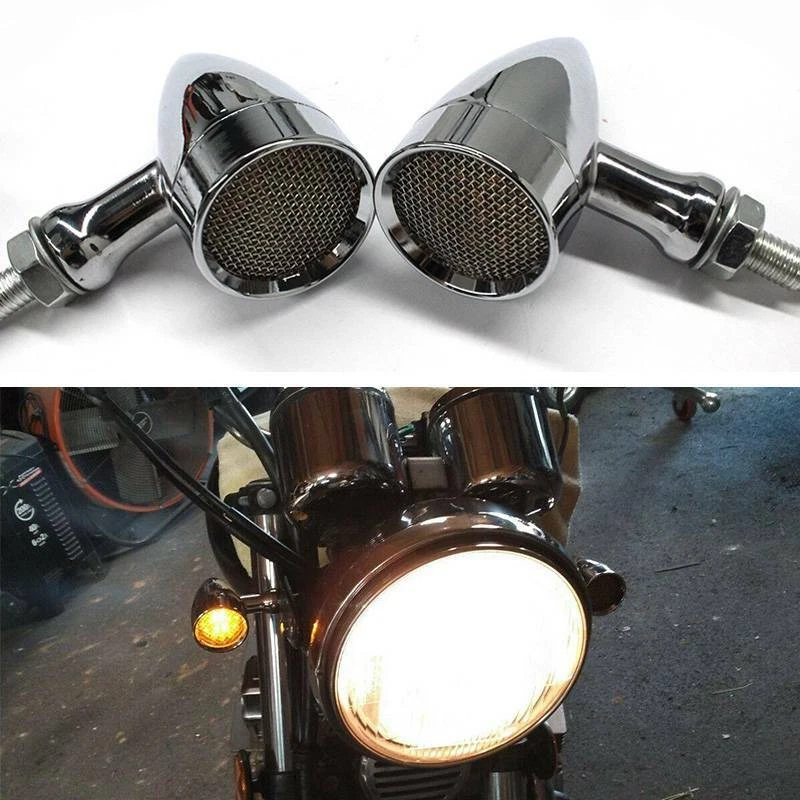 Sinais de seta de LED para motocicleta luzes âmbar para Honda VTX 1300C 1300 VTX1800C 1800N - Imagem 3 de 4