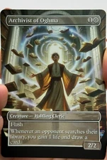 Archivist of Oghma Proxy Card with Custom designed art