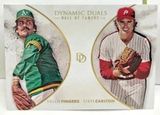 Steve Carlton / Rollie Fingers 2018 Topps On Demand Dynamic Duals #HOF5  SP /700