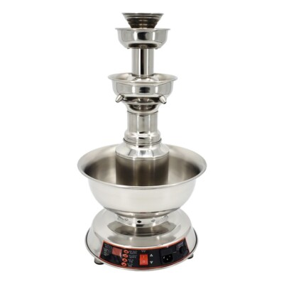 3.5L 3 Tier Party Fountain Red Wine Juice Waterfall Decor Machine Stainless Stee