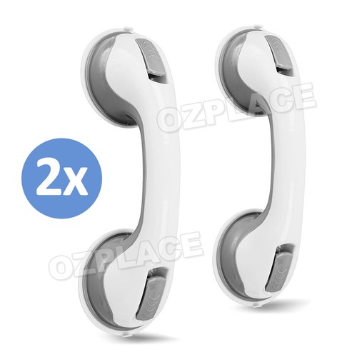 2Pcs Grip Suction Handle Shower Tub Bathroom Cups Mount Grab Bar Support Safety - Picture 12 of 12