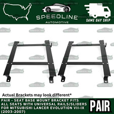 Pair Racing Seat Mounting Brackets Rail Track New - For Lancer Evo Vii-ix 03-07 Pair Racing Seat Mounting Brackets Rail Track New - For Lancer Evo Vii-ix 03-07