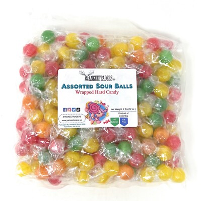 Sour Fruit Candy Balls 2 lbs. ~ YANKEETRADERS  ~ FREE SHIPPING