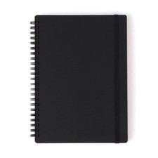 MUJI High-quality Paper Notebook A5 Double-ring With Elastic Fastener 80 Sheets